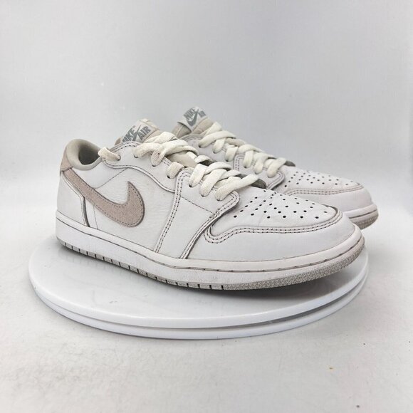 Nike Air Jordan 1 Low  Men Size 8 CZ0790-100 White Grey Particle Grey Shoes - Picture 4 of 15